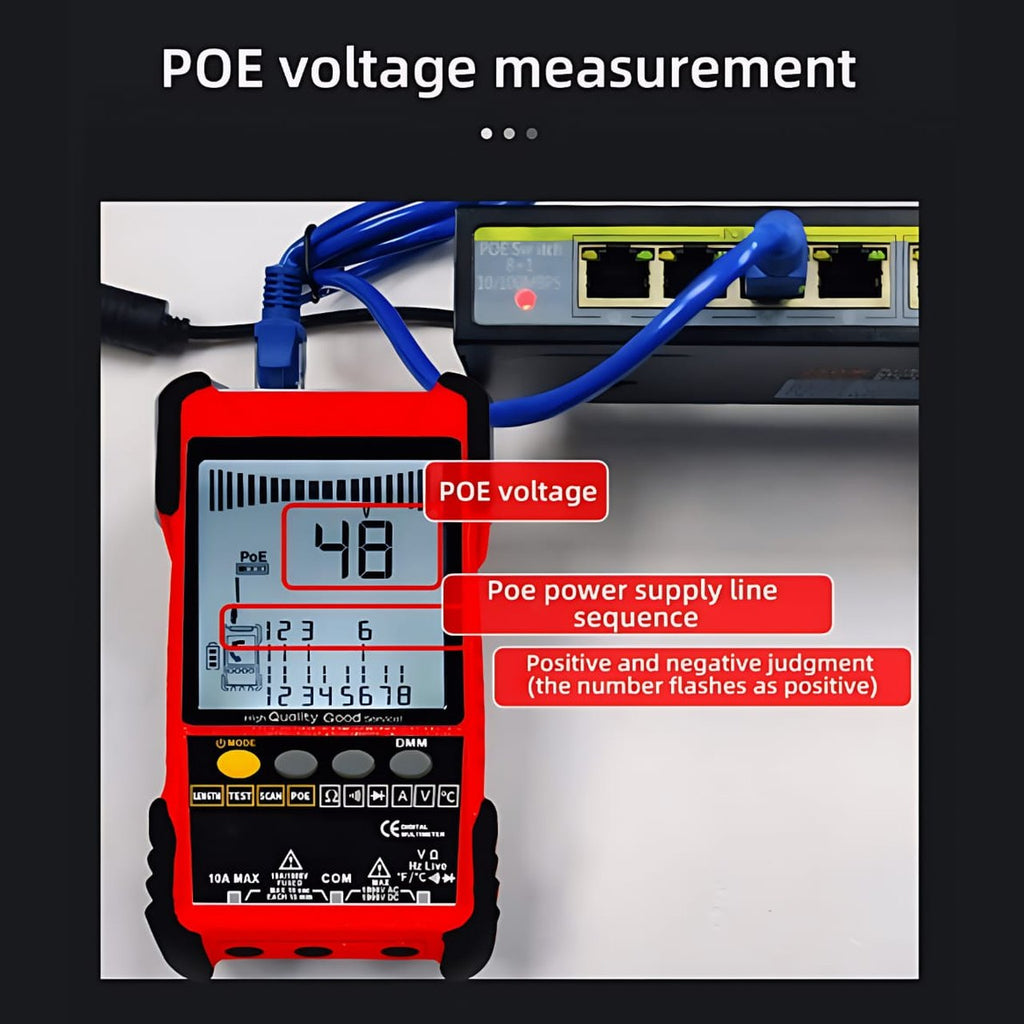 LAN Cable Tester & Multimeter Kit LE 5 view