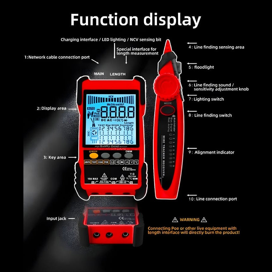 LAN Cable Tester & Multimeter Kit LE 2 view