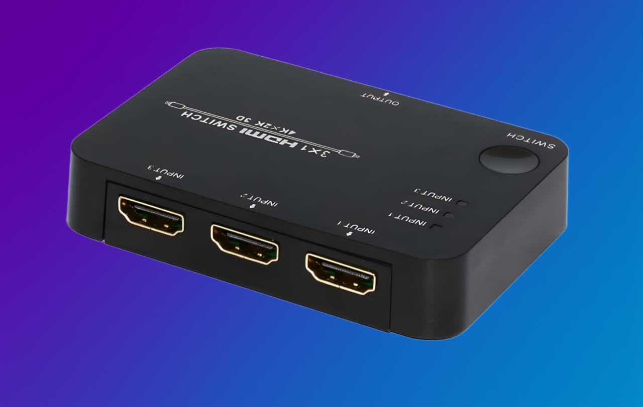 3 Way HDMI Switcher 4K Compatible