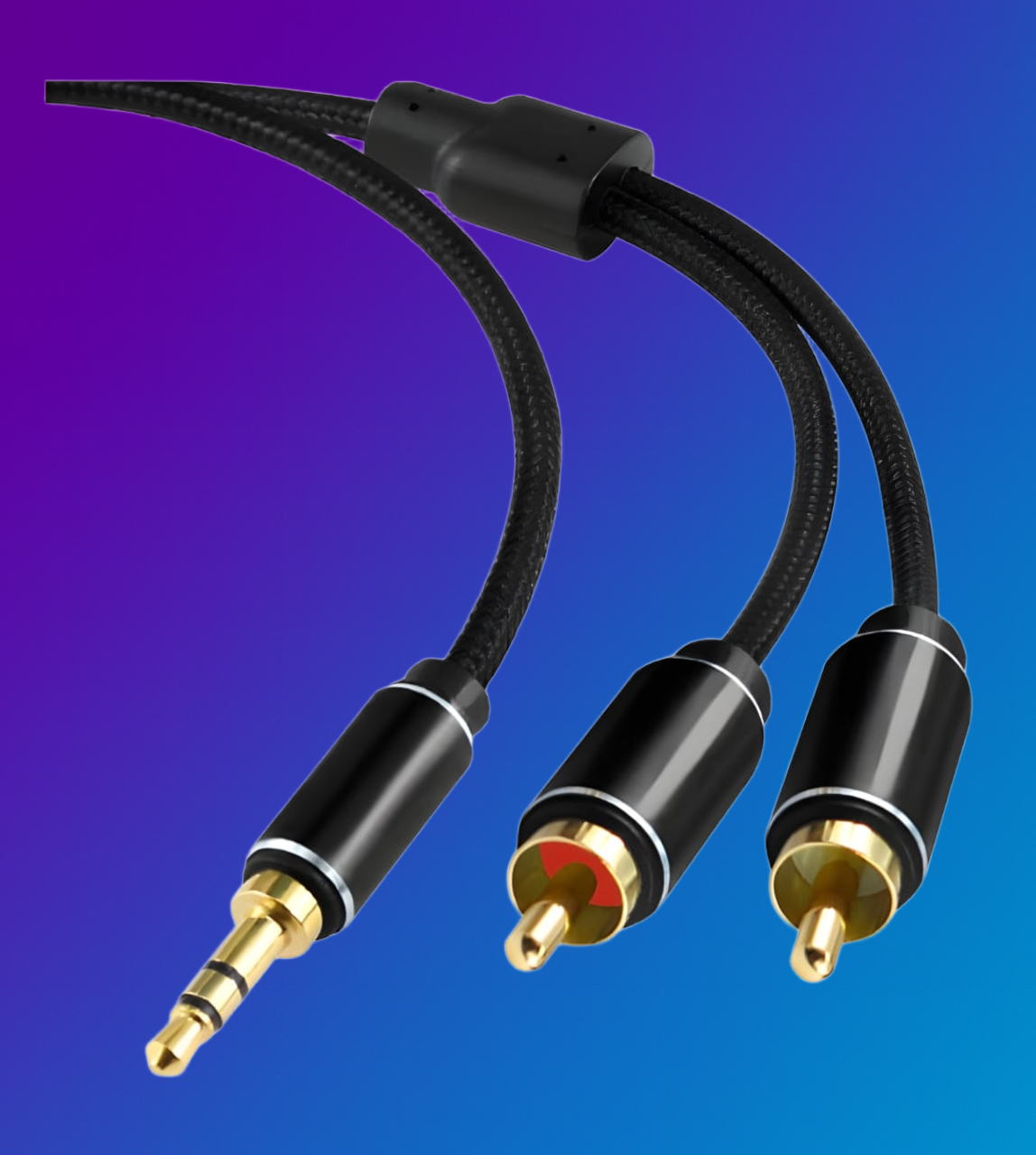Audio Symphony 3.5mm Mini Jack To 2RCA - Multiple Lengths