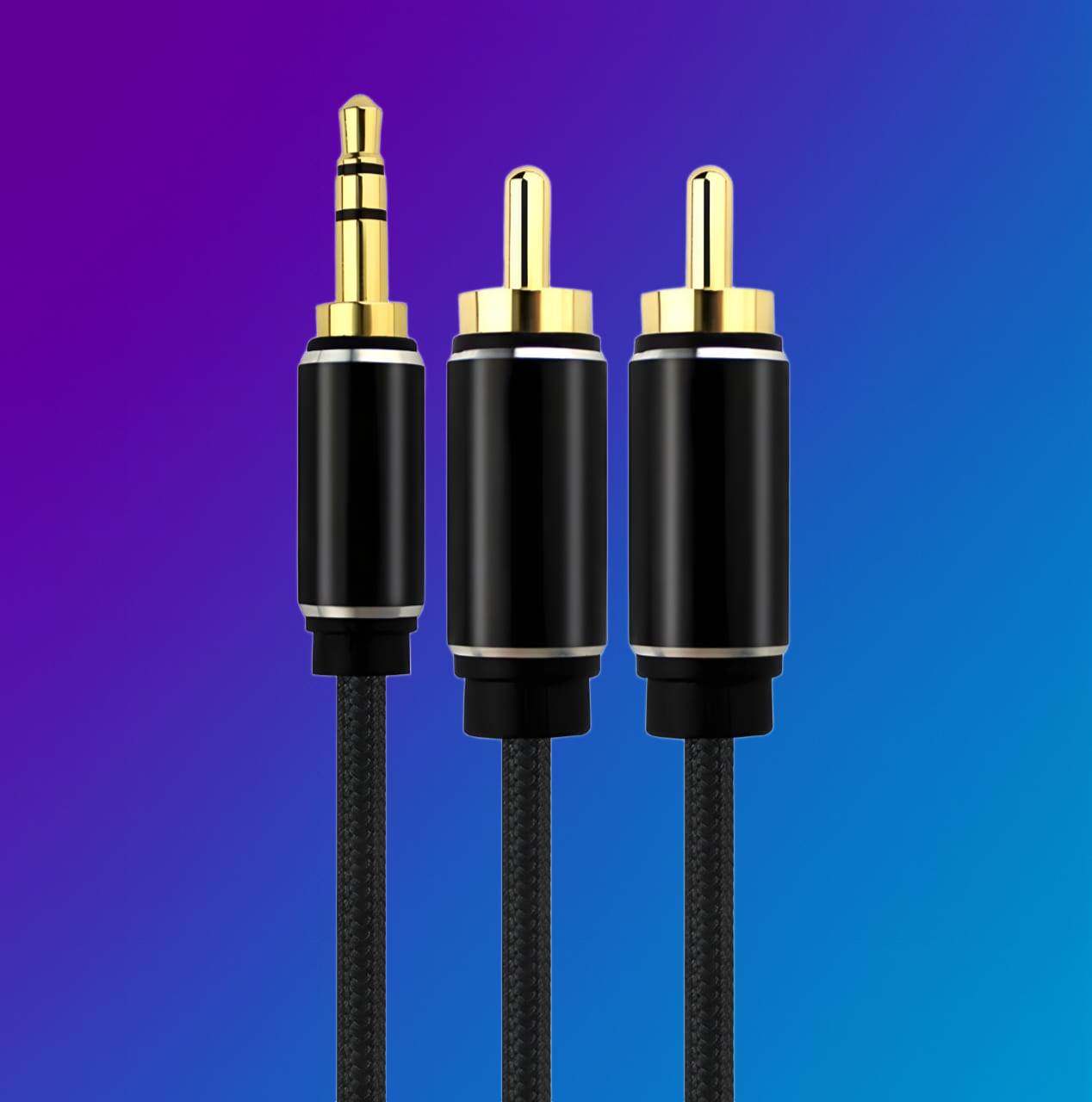 Audio Symphony 3.5mm Mini Jack To 2RCA - Multiple Lengths