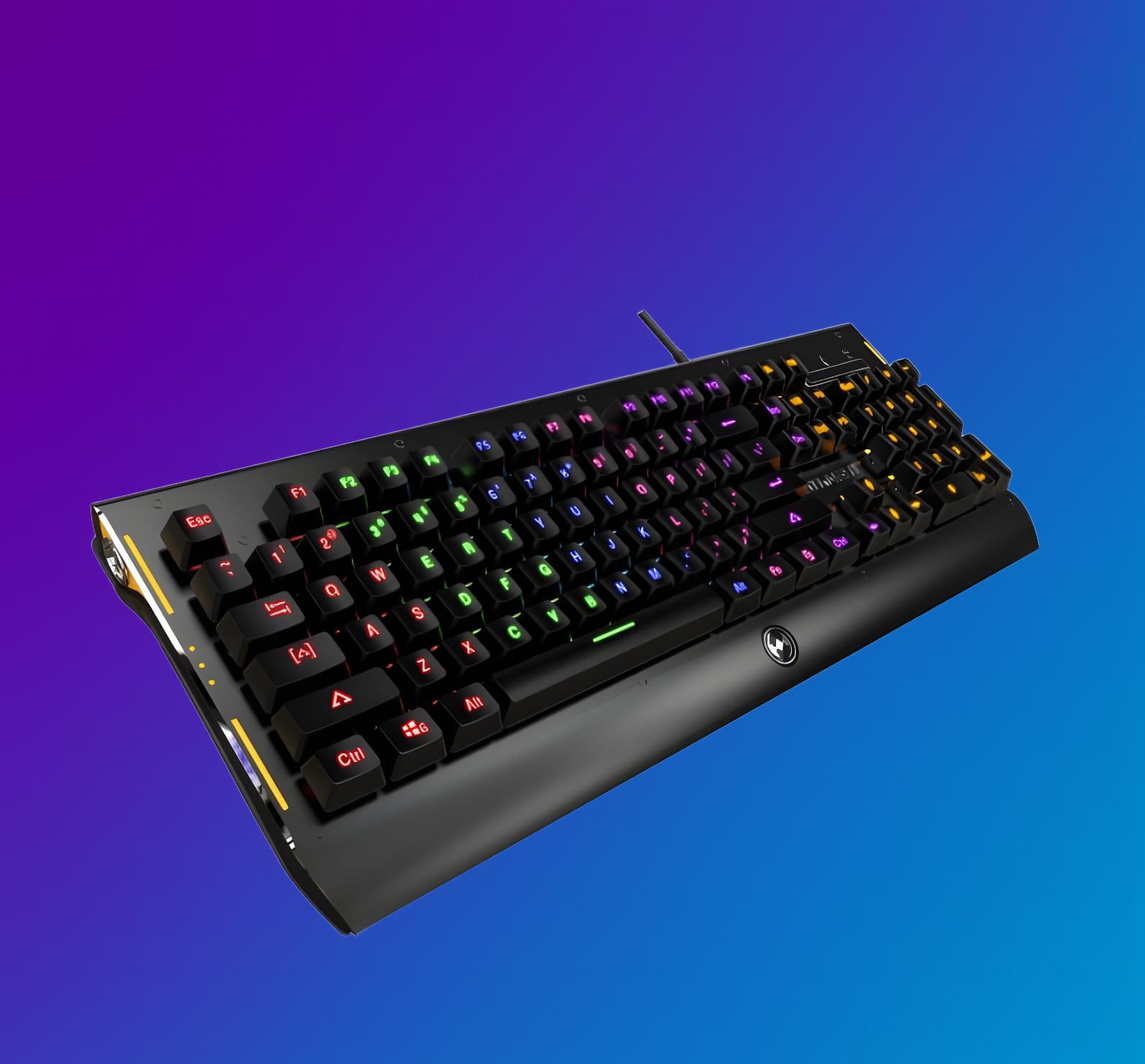 Batknight Gaming Mechanical RGB Gaming Keyboard with Anti-Ghosting Keys
