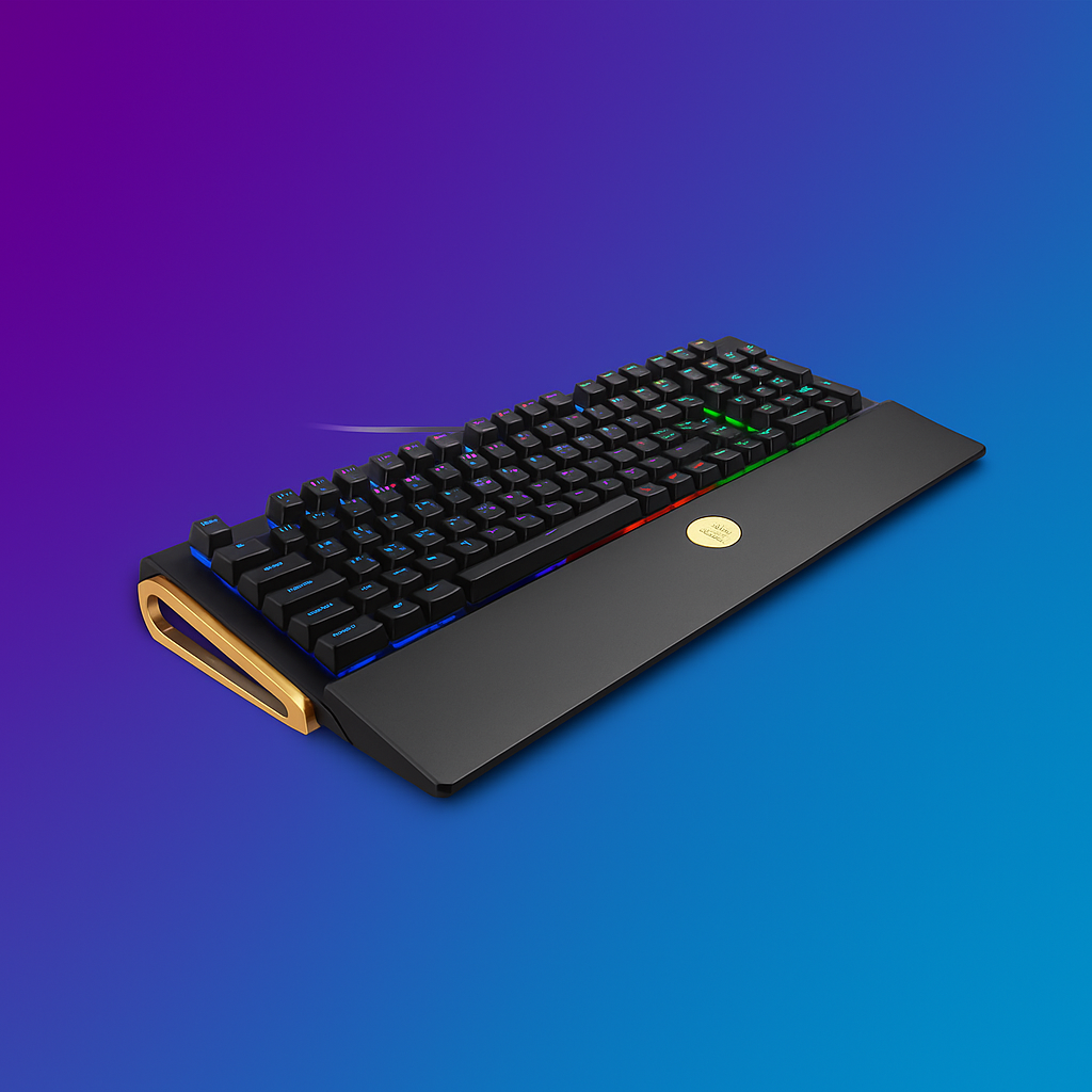 Batknight Gaming Mechanical RGB Gaming Keyboard with Detachable Fold Over Cover