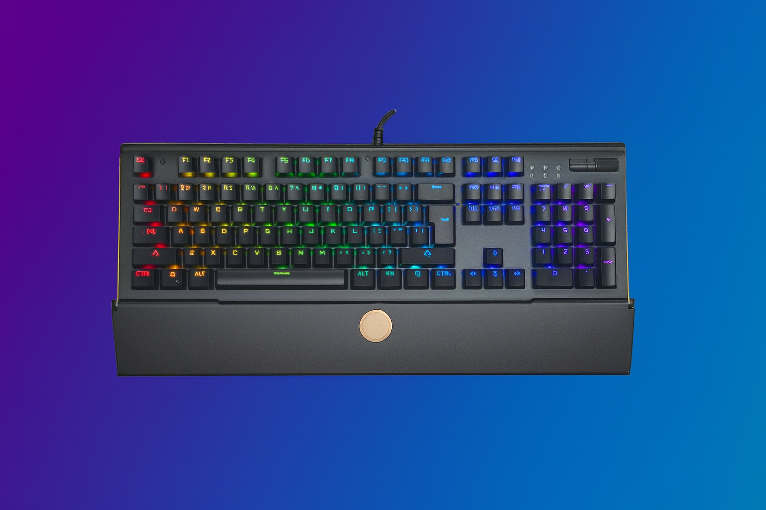 Batknight Gaming Mechanical RGB Gaming Keyboard with Detachable Fold Over Cover