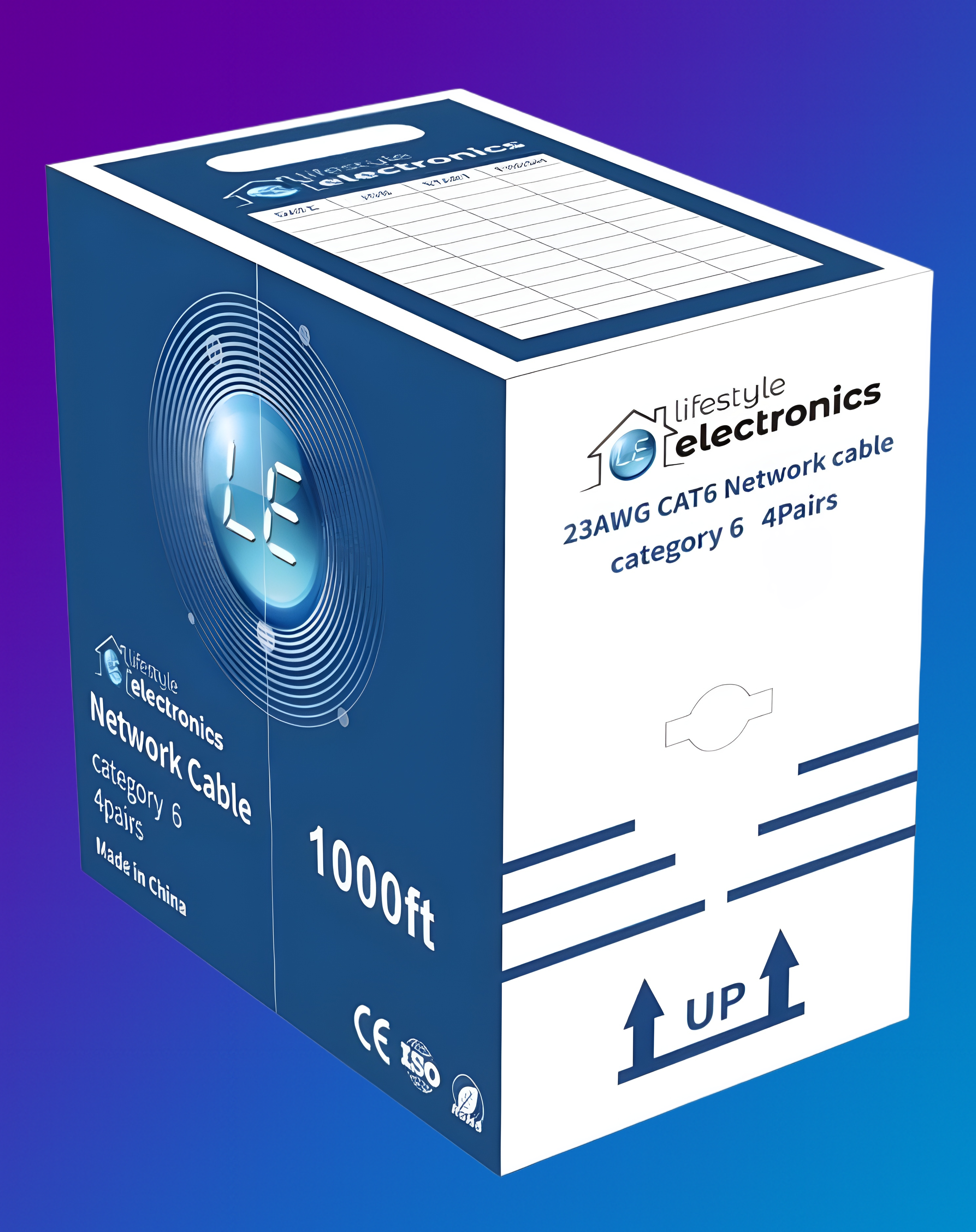 CAT6 23 AWG Solid Core UTP Cable Per meter