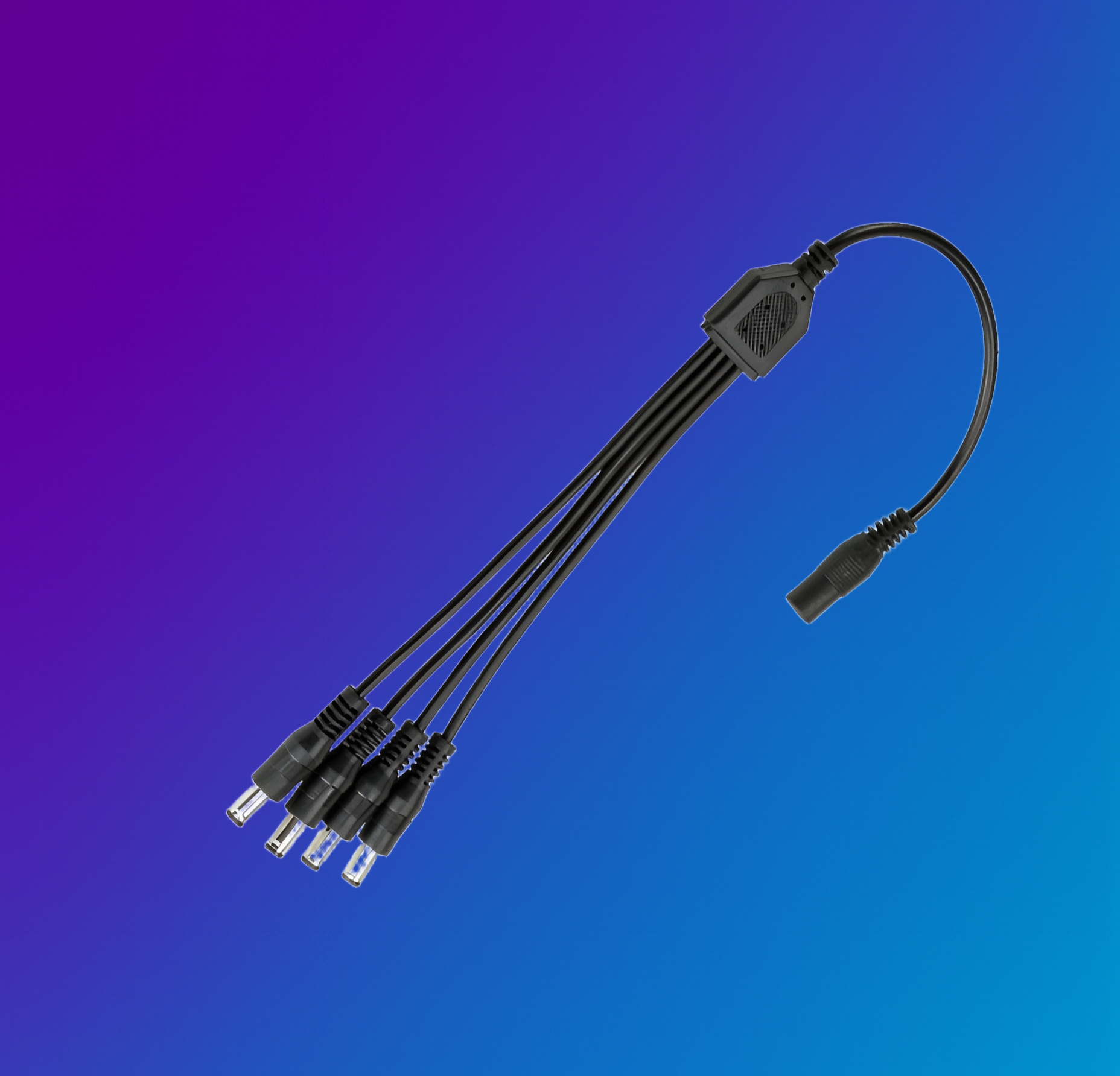 Camera DC Cable Splitter 2 and 4 Way