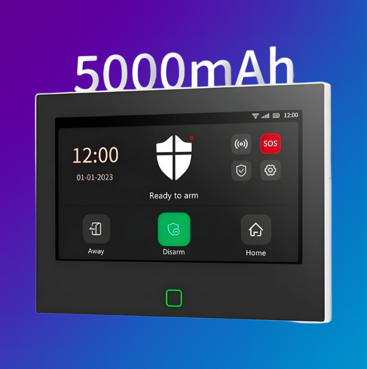 DIYI Wi-Fi Alarm Panel with Sim Slot and 7inch IPS Touch Screen Display