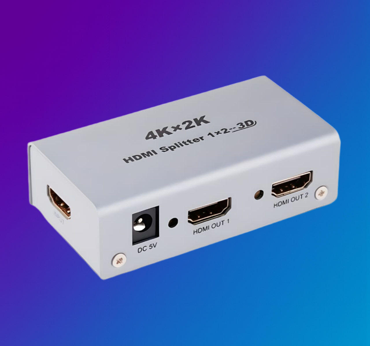 DTEC HDMI Splitter 1 in 2 OUT 4K Powered Unit