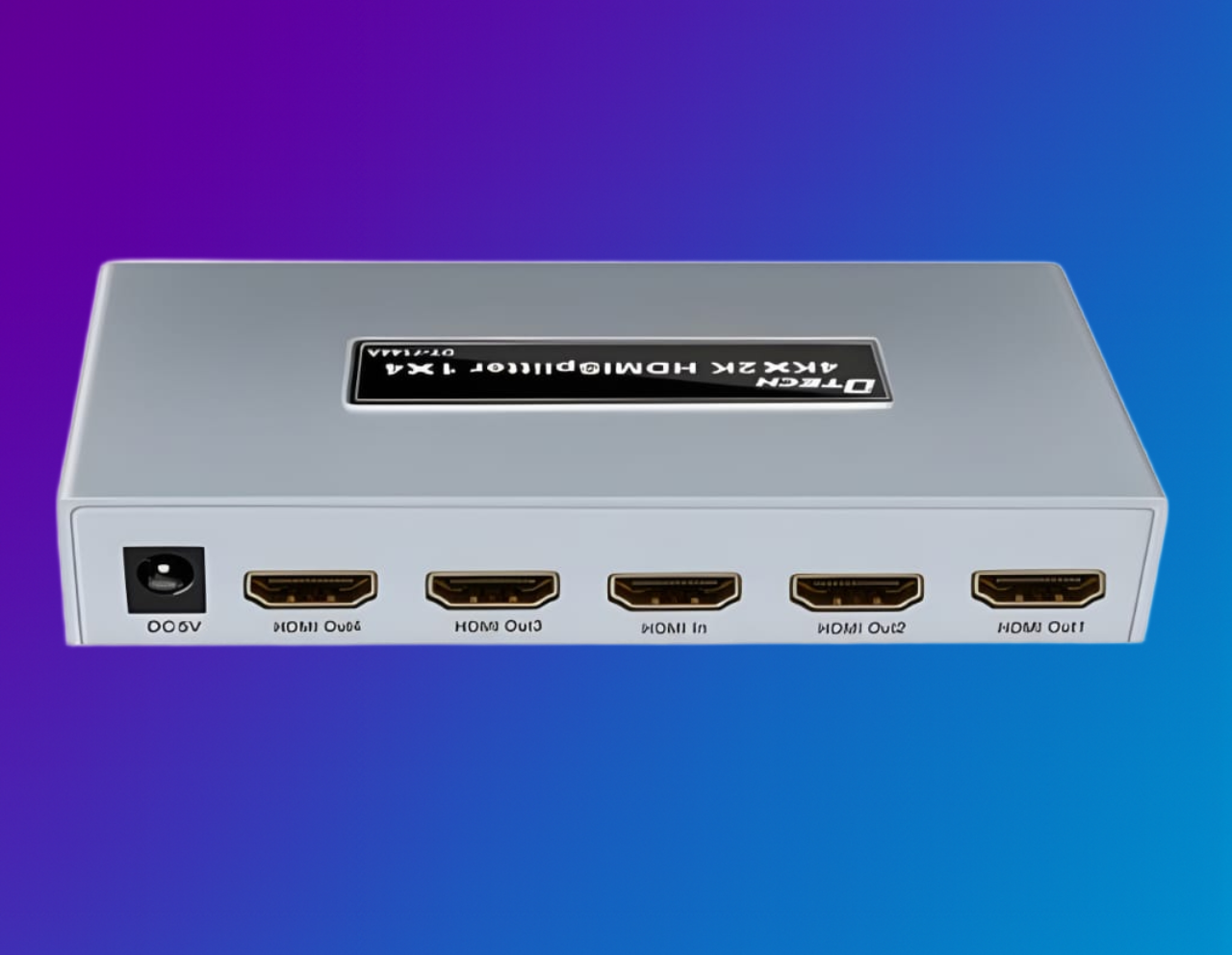 DTEC HDMI Splitter 1 in 4 OUT 4K Powered Unit