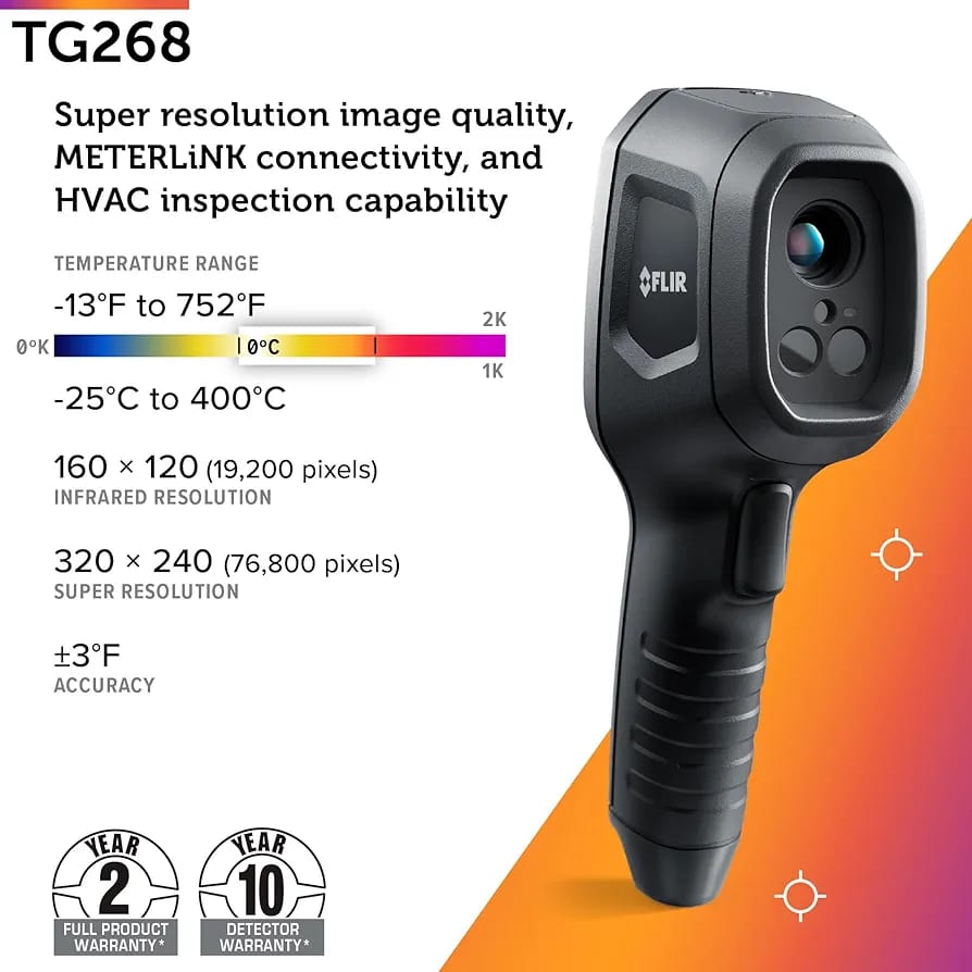 FLIR TG268 Infrared Thermal Imaging Camera - 5