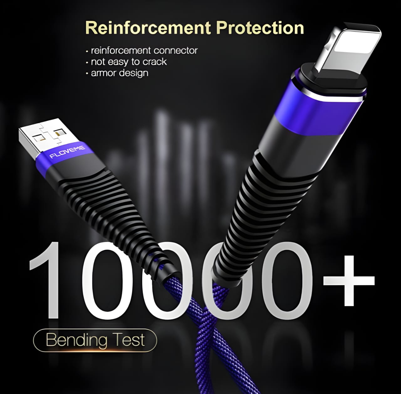 High Quality Charger for Lightning, USB Type C And Micro USB 1M