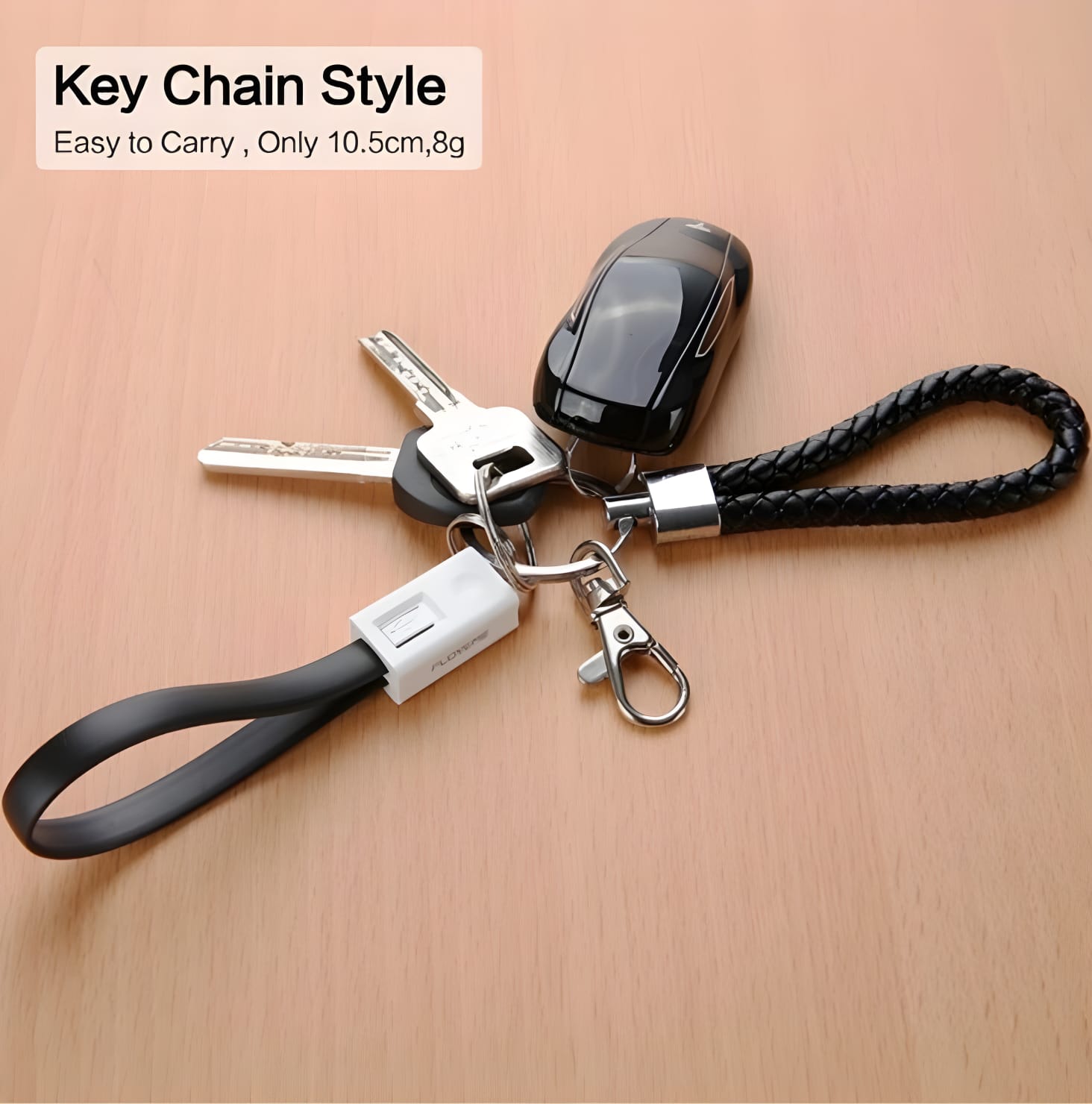 Keychain Phone Charger Cable 20CM For iPhone