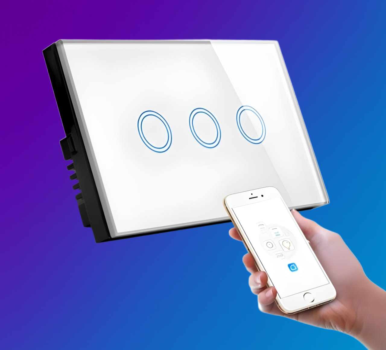 LE Smart Line MG Smart Switch 1 to 4 button (White or Black)