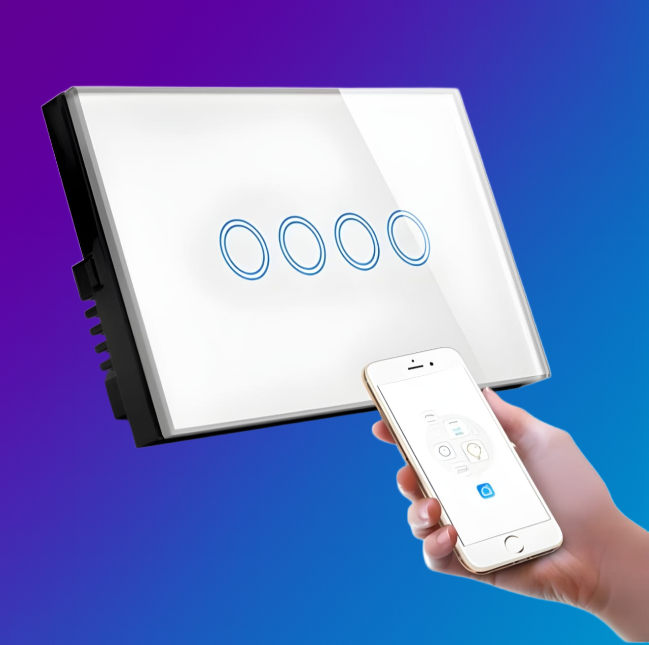 LE Smart Line MG Smart Switch 1 to 4 button (White or Black)