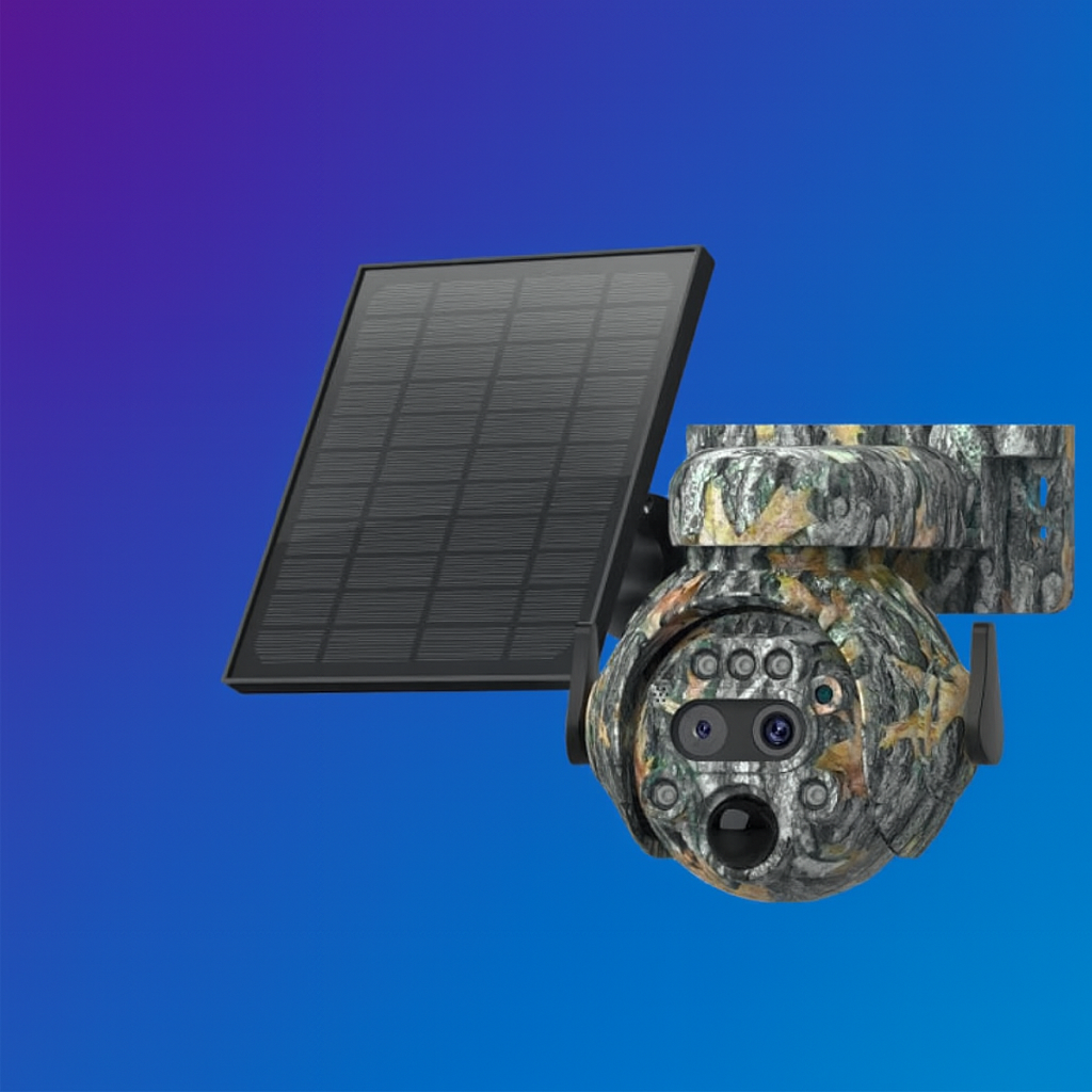 Life Veillance Dual Lense Camouflage 6MP 4G PTZ Solar Smart Camera
