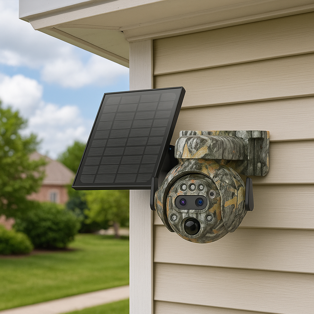 Life Veillance Dual Lense Camouflage 6MP 4G PTZ Solar Smart Camera