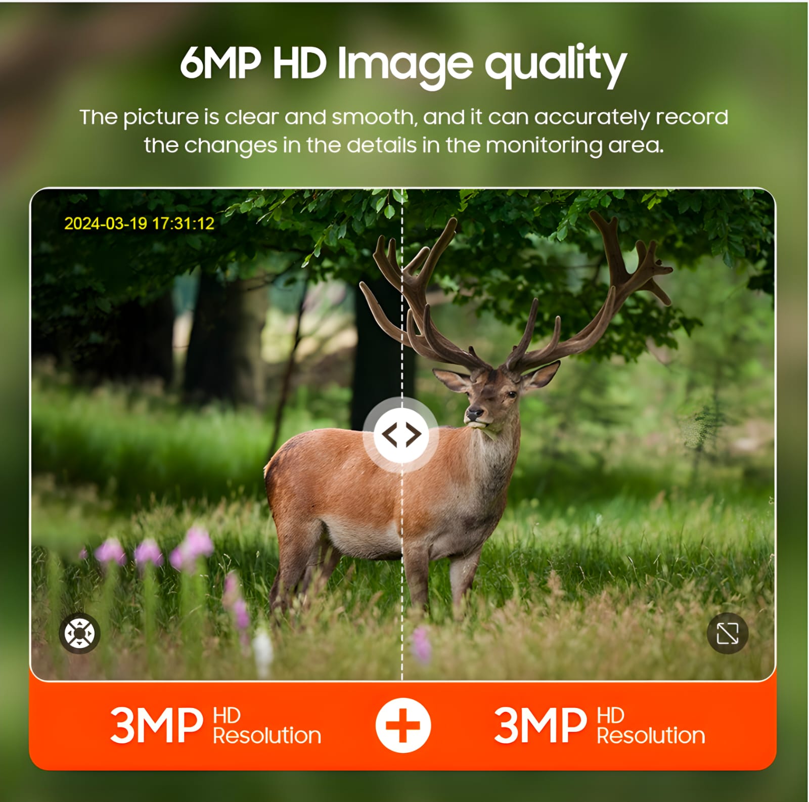 Life Veillance Dual Lense Camouflage 6MP 4G PTZ Solar Smart Camera