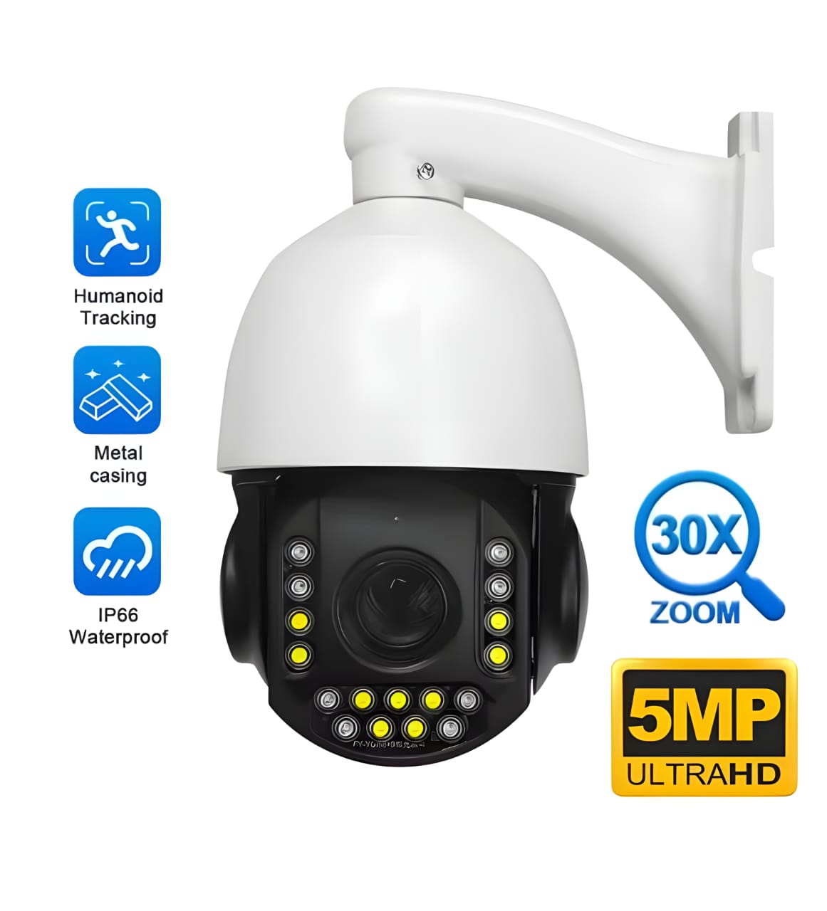 Life Veillance IP PTZ Camera POE Type 5MP With 30X Optical Zoom and Human Tracking