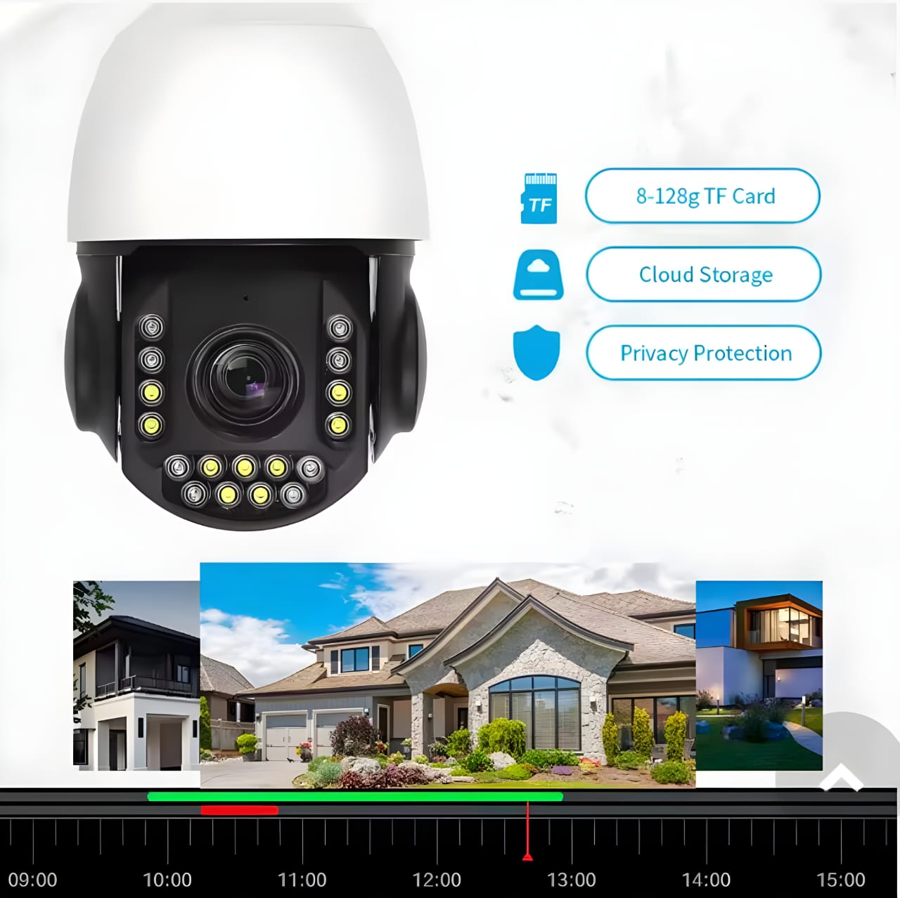 Life Veillance IP PTZ Camera POE Type 5MP With 30X Optical Zoom and Human Tracking