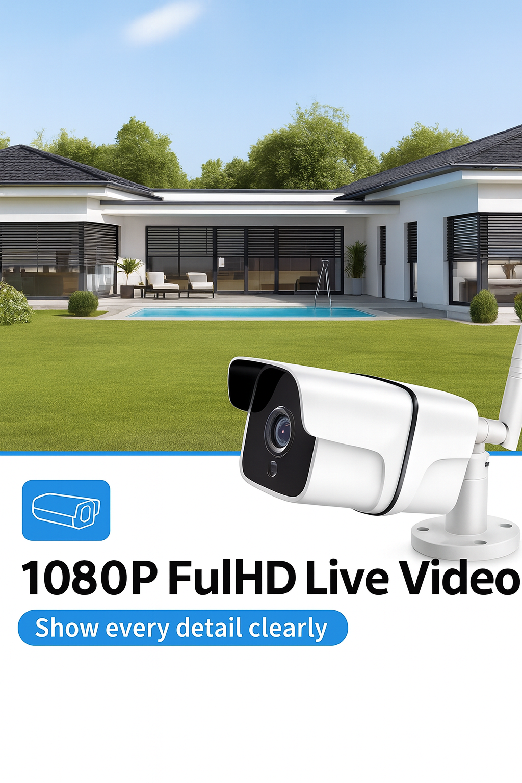 Life Veillance  Smart IR Wi-Fi Bullet Camera 5MP With Poe Function ST - 728