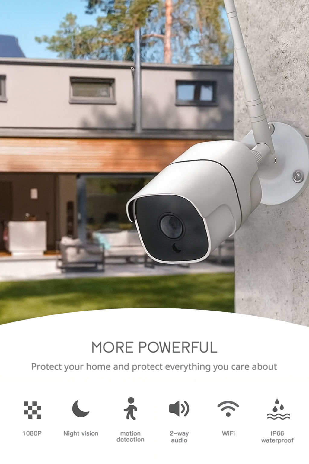 Life Veillance  Smart IR Wi-Fi Bullet Camera 5MP With Poe Function ST - 728