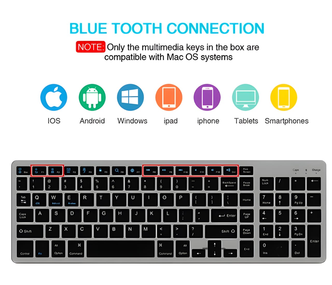 Lifestyle Vantage Series Compact Bluetooth Keyboard
