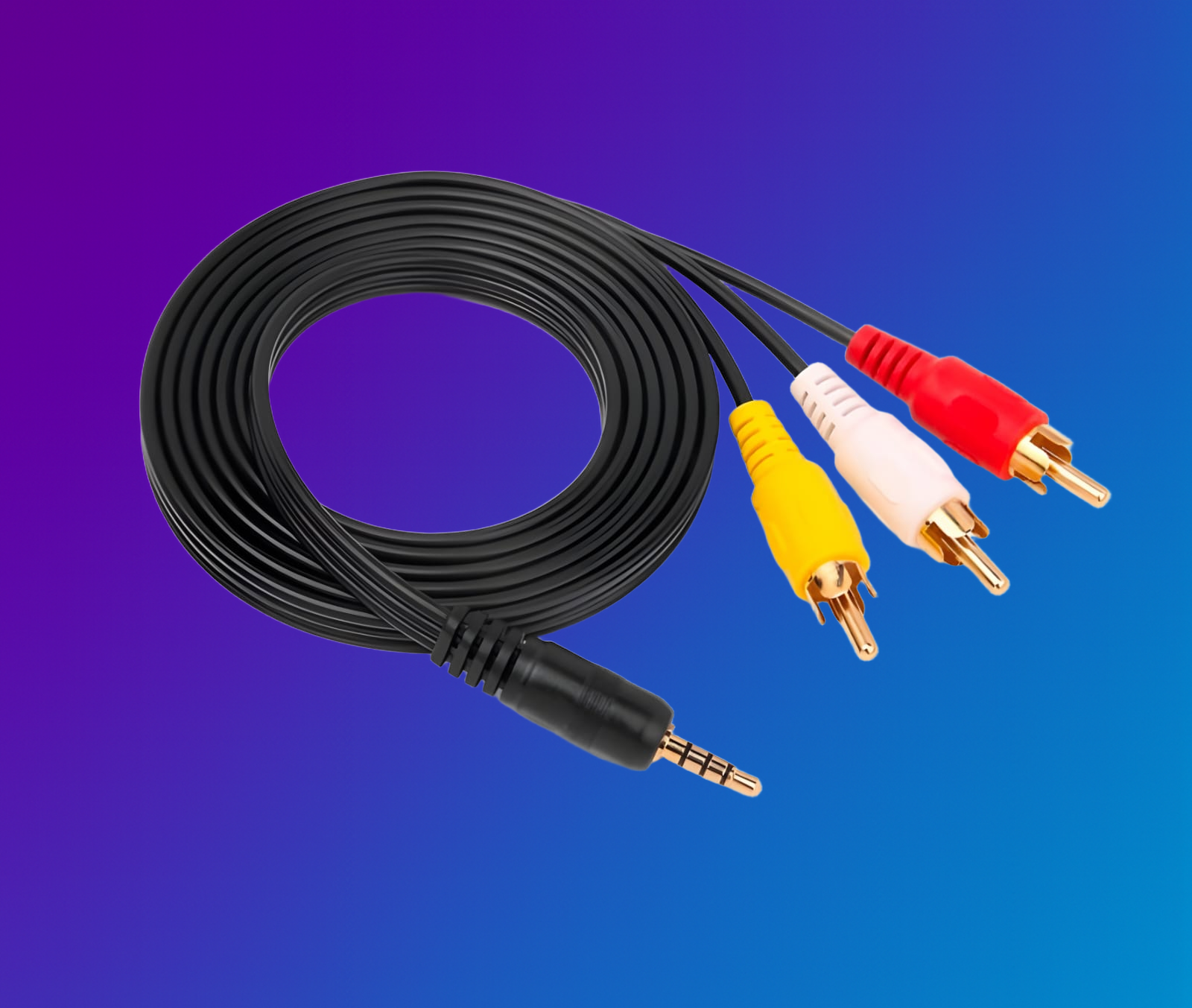 Patch Cord 3.5MM 4 Pole to 3RCA 1.5M