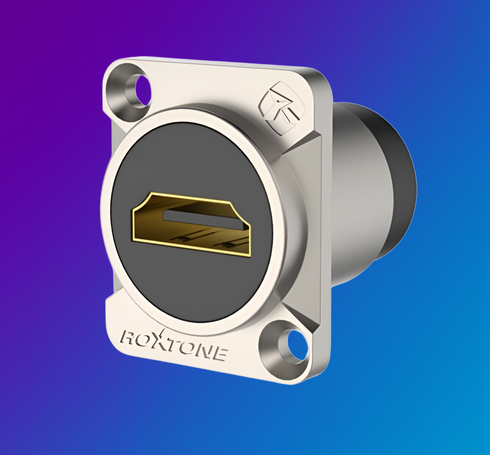 Roxtone - HDMI Chassis Mount Through Socket Metal Body