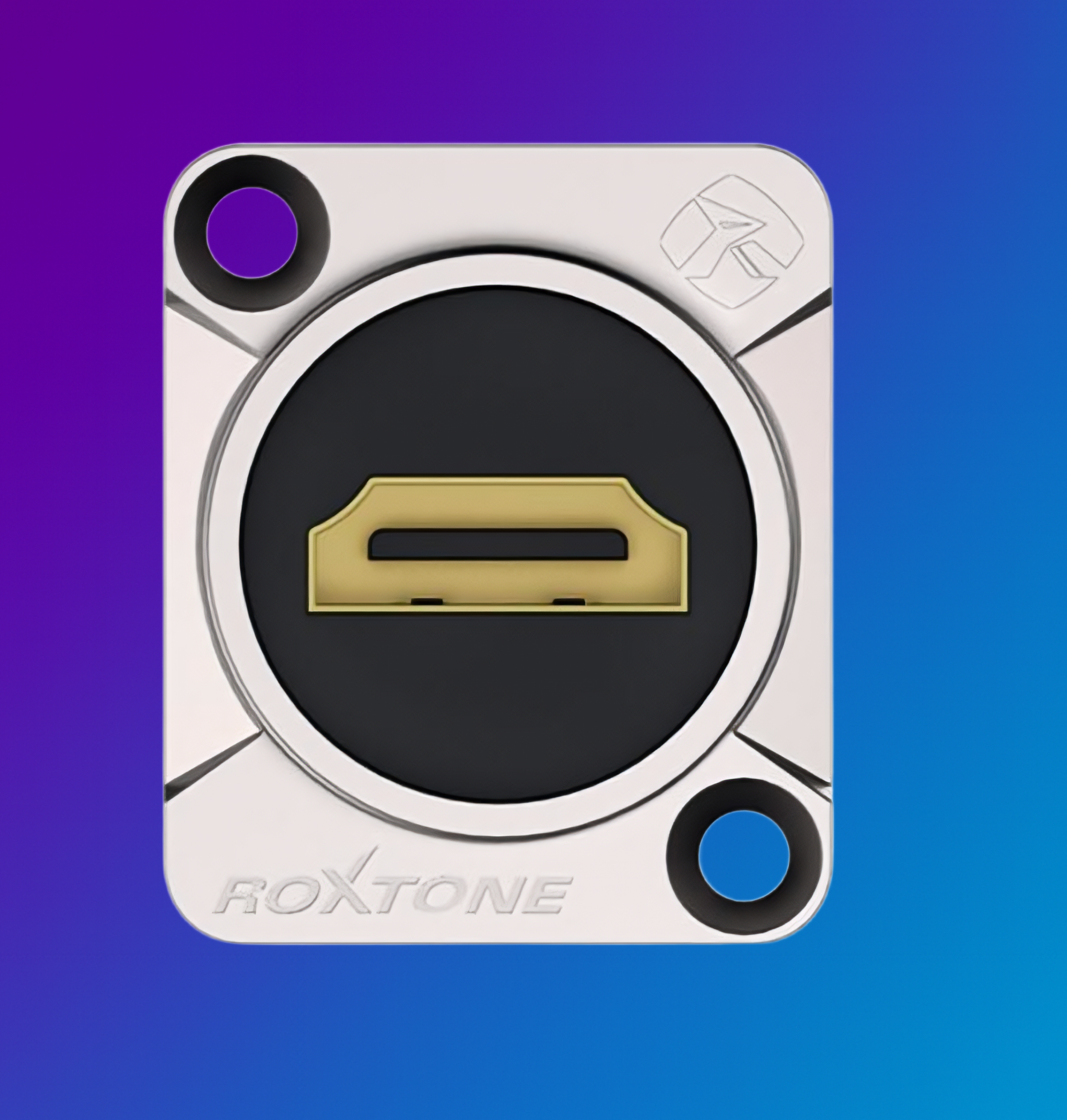 Roxtone - HDMI Chassis Mount Through Socket Metal Body