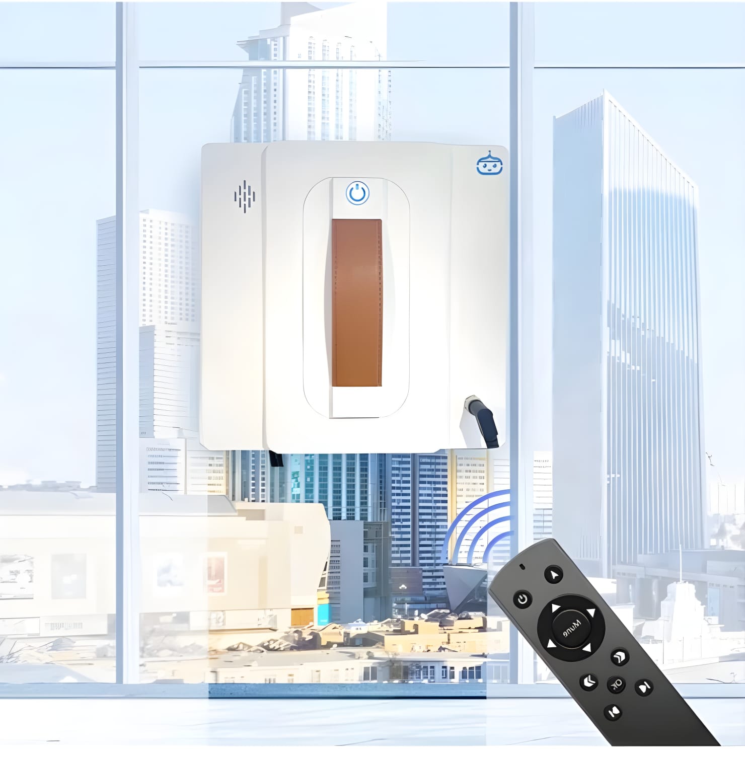 Smart Life Robot Window Cleaner with Self Spray and AI Technology