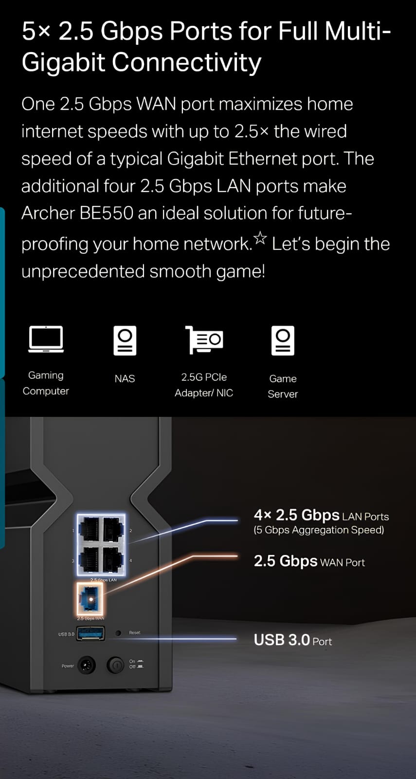 TP-LINK BE9300 TRI-BAND Wi-Fi 7 Router
