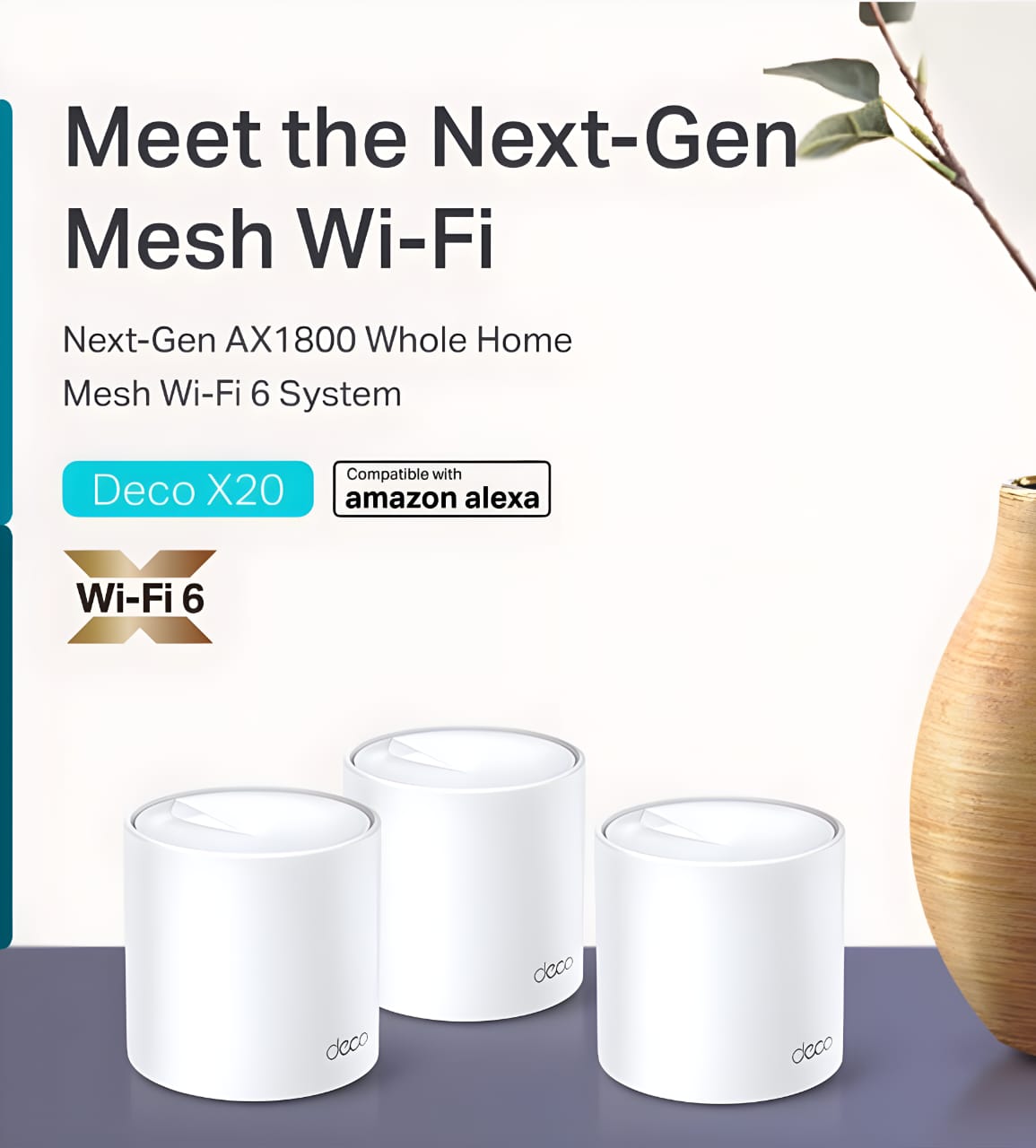 TP-Link AX1800 Whole Home Wi-Fi 6 Mesh System 2-Pack or 3-Pack Options