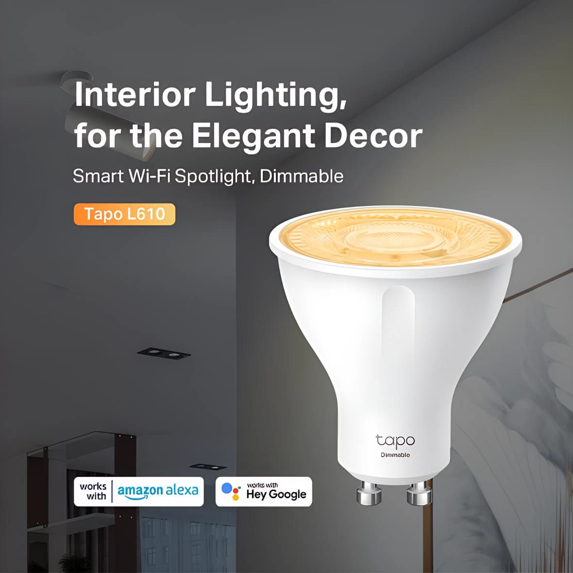 TP-Link Tapo Smart Dimmable Wi-Fi Spotlight L610