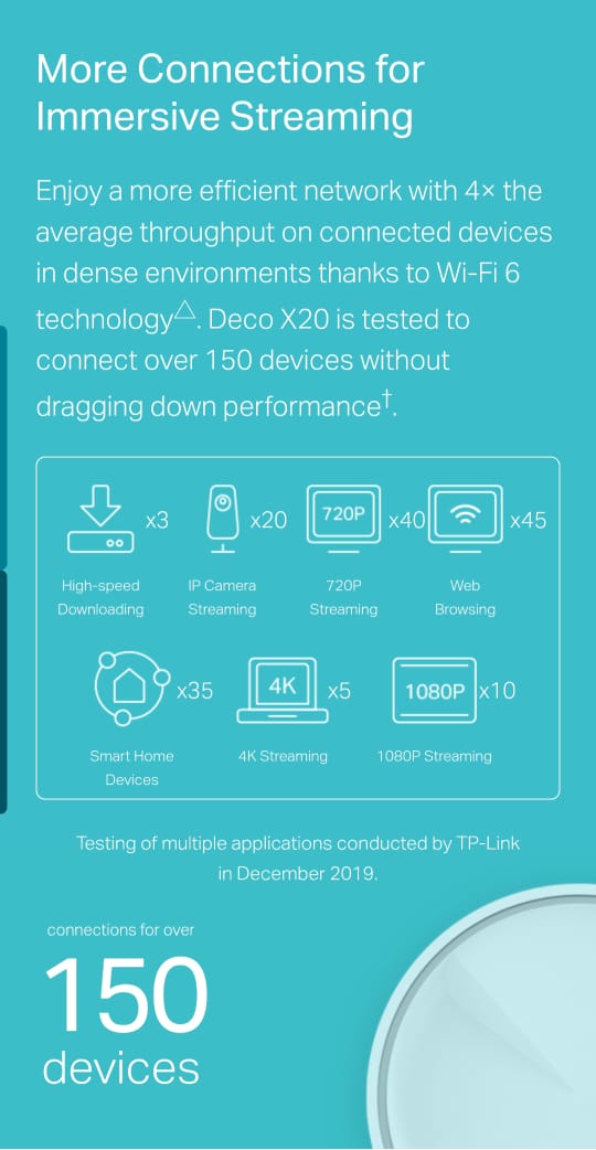 TP-Link AX1800 Whole Home Wi-Fi 6 Mesh System 2-Pack or 3-Pack Options