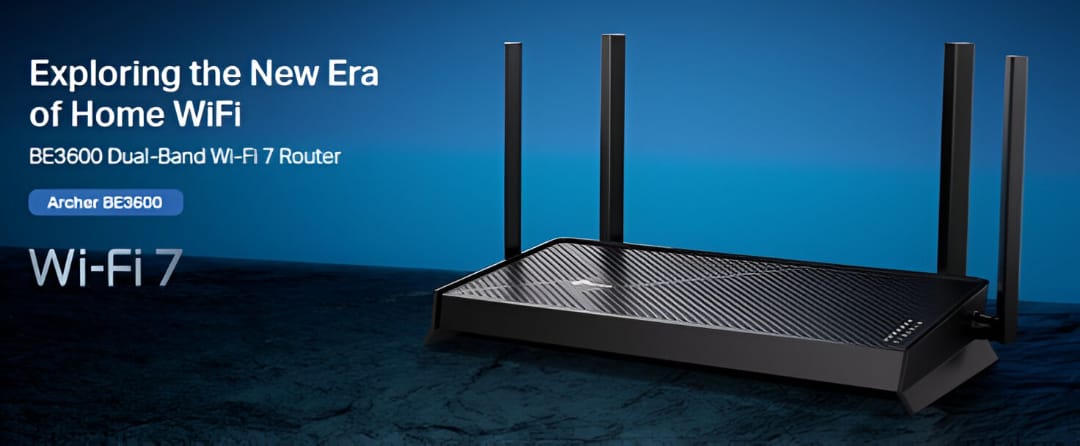 TP-LINK Archer BE3600 Dual Band Wi-Fi 7 Router