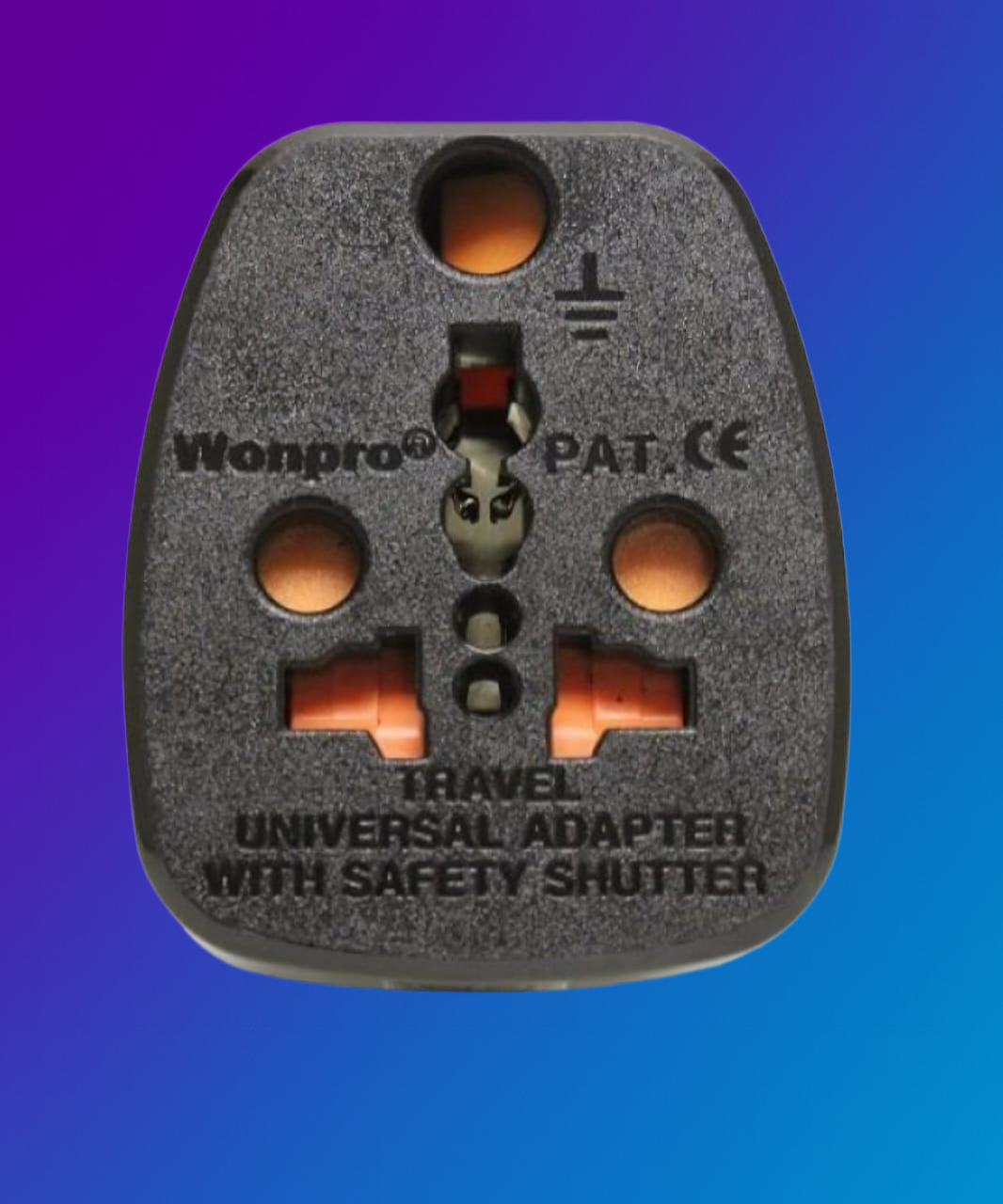 Travel Adaptor Wonpro SA to UK for SA 2 Pin & 3 Pin