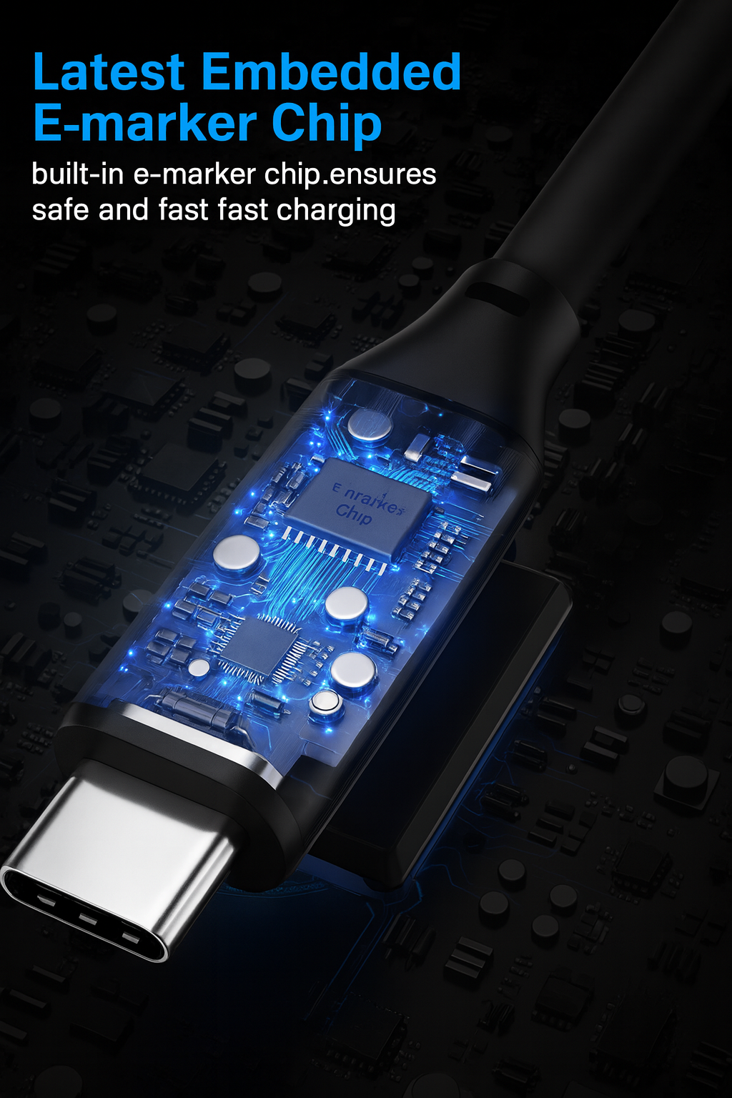 USB Type C 3.1 High Speed 5A Cable 2M