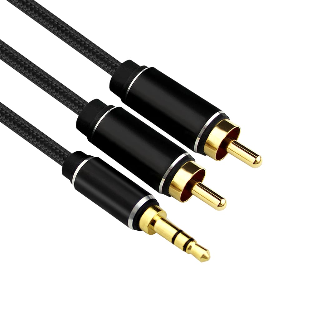 Audio Symphony 3.5mm Mini Jack to 2RCA Cable – Multiple Lengths 2 view
