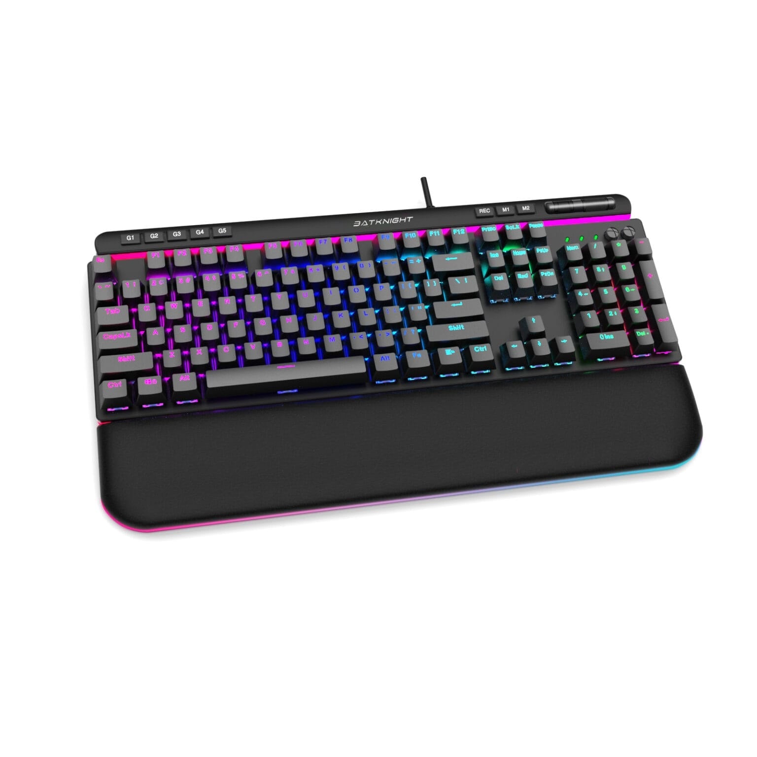 Batknight 818/868 Mechanical RGB Gaming Keyboard with RGB Armrest 4 view