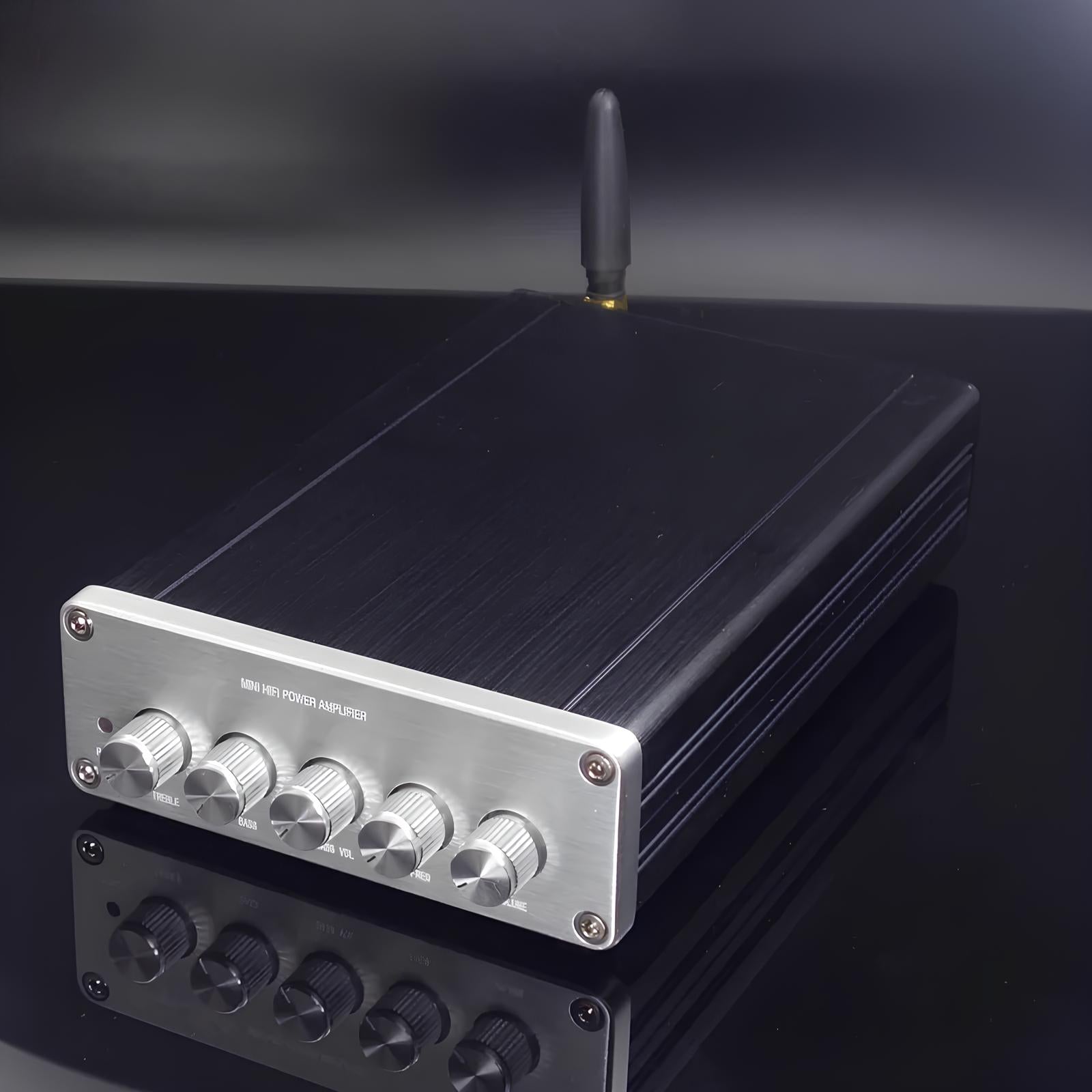 BRZ HIFI 2.1 Channel Mini Amplifier 2x50W + 100W Subwoofer Bluetooth 1 view