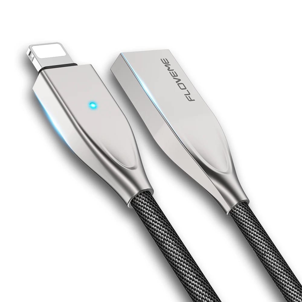 Floveme High-Quality Metal iPhone Charger Cable 1.2M 6 view