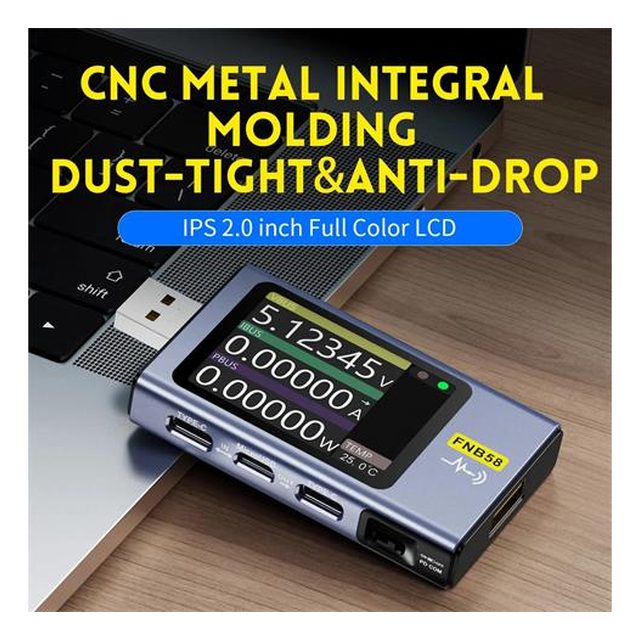 FNIRSI FNB58PBT USB Fast Charging Tester with Bluetooth 4 view