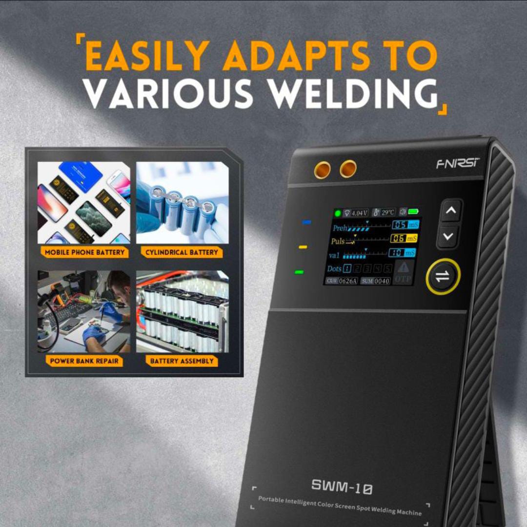 FNIRSI SWM-10 Portable Spot Welder 1200A 5000mAh 3 view