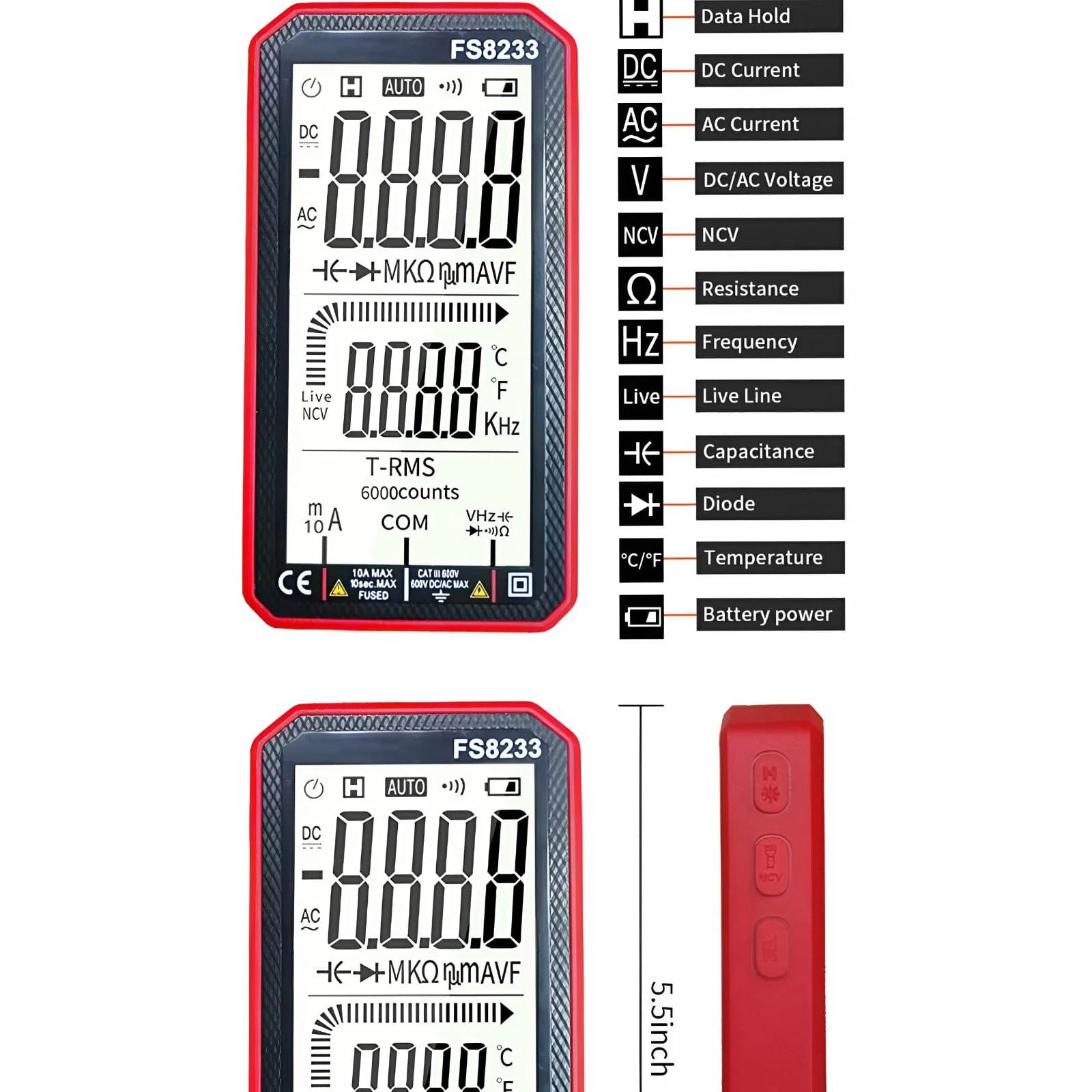 LE Smart Series FS8233 Digital Multimeter 2 view