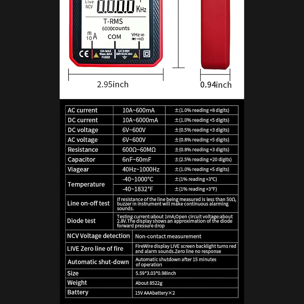 LE Smart Series FS8233 Digital Multimeter 4 view