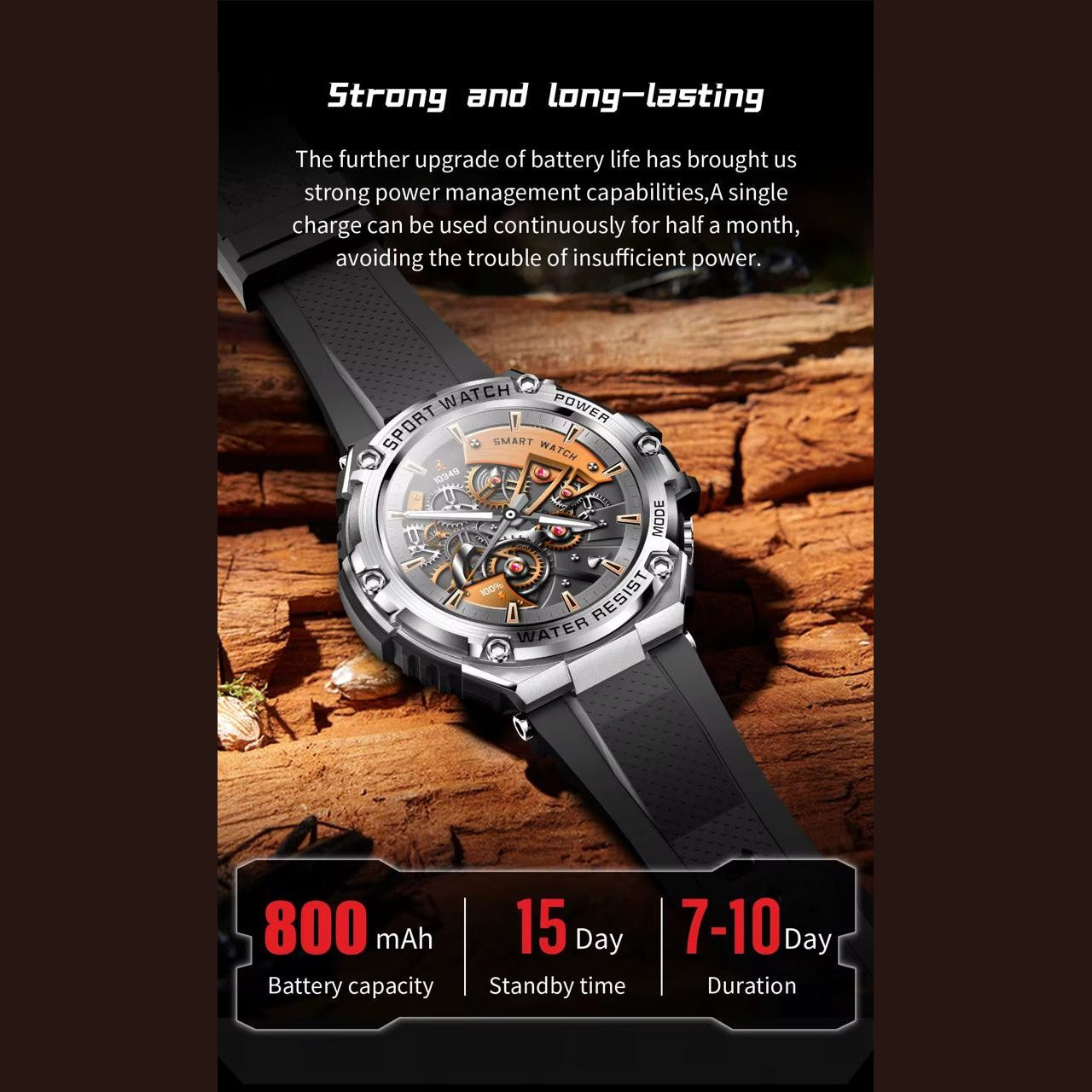 Goliath Smart Watch – Built for Strength & Everyday Performance 1 view