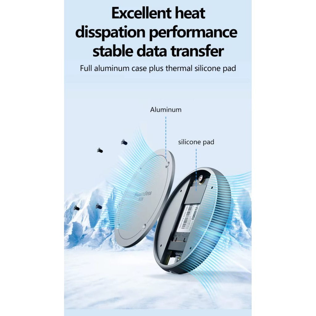 Mobile Storage Enclosure M.2 NVME SSD Up to 2TB 10Gbps 10 view