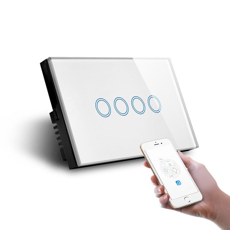 LE Smart Line MG Smart Switch – 1 to 4 Button White or Black 4 view