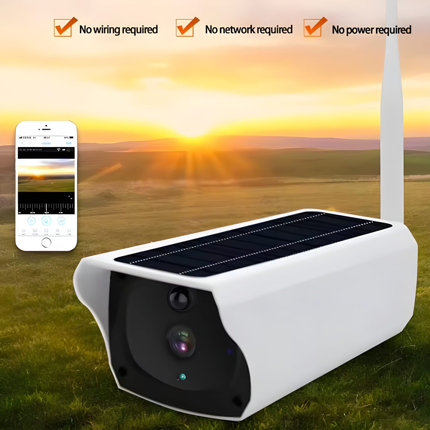Life Veillance 2MP Wi-Fi Solar Bullet Camera 1 view