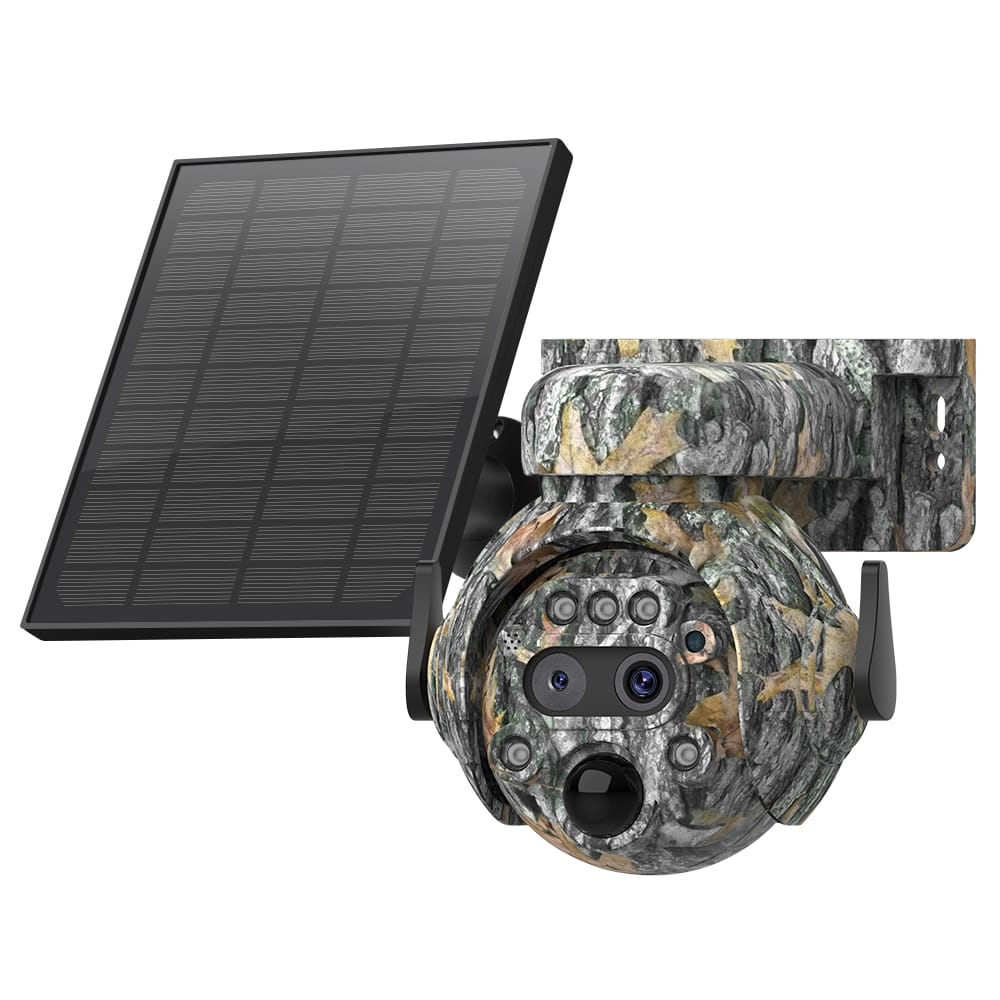 Life Veillance Dual Lense Camouflage 6MP 4G PTZ Solar Smart Camera 1 view